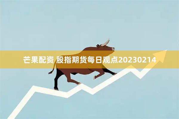 芒果配资 股指期货每日观点20230214