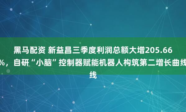 黑马配资 新益昌三季度利润总额大增205.66%,自研“小脑”控制器赋能机器人构筑第二增长曲线