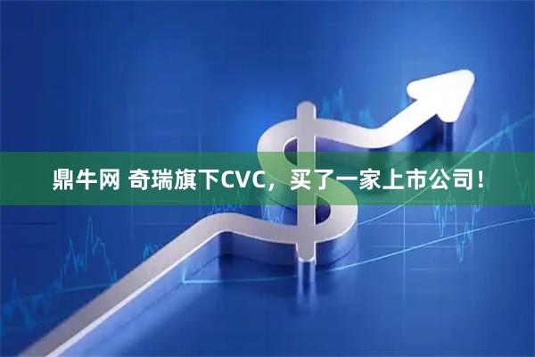 鼎牛网 奇瑞旗下CVC,买了一家上市公司!